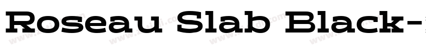 Roseau Slab Black字体转换